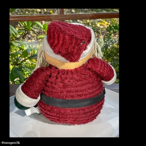 ▪️VTG▪️1990's Y2K Mixed Media Plush Santa Claus Home Decoration - Picture 4 of 9